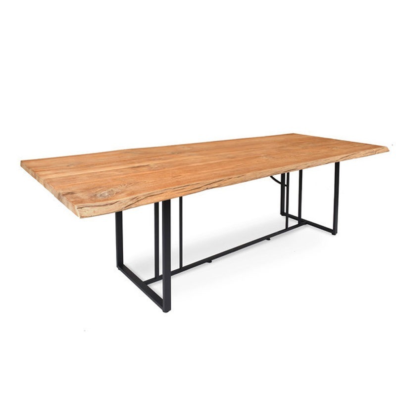 Fischer Möbel SUITE Tisch, Teakplatte